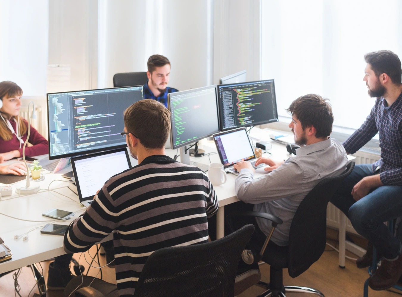Illustration of Developers team