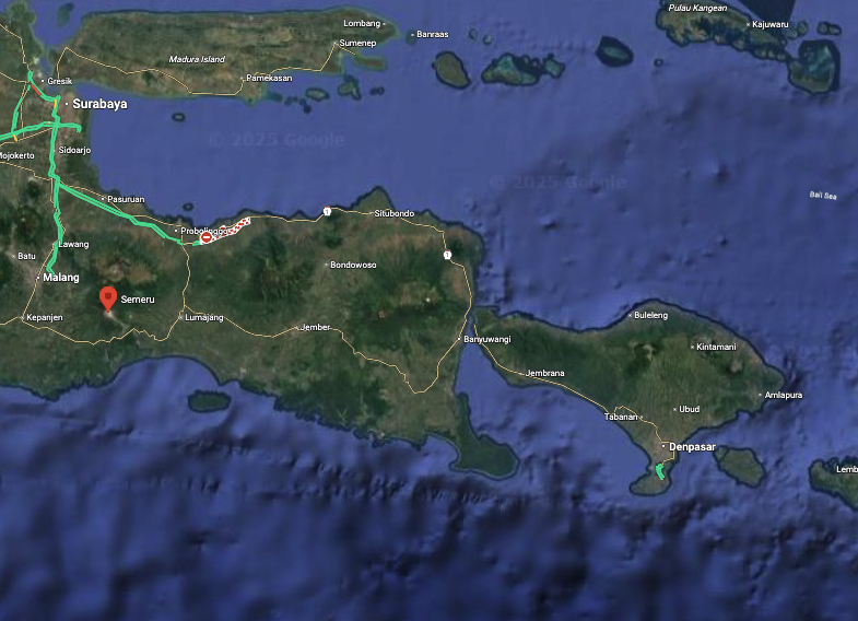 Gunung Semeru Eruption Affect Bali