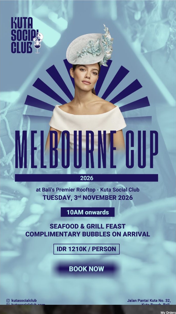 Melbourne Cup 2026 at Kuta Social Club in Bali on November 3, 2026